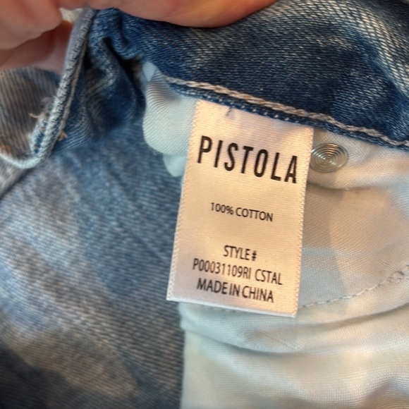 Pistola Midi Skirt Denim Utility Light Wash Size 28 - Picture 6 of 6